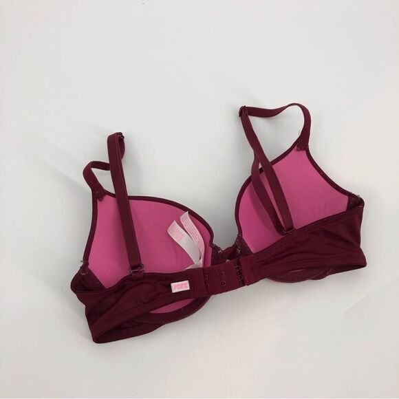 PINK by VS Wear Everywhere T-Shirt Lightly Lined Bra 32B - Picture 3 of 7